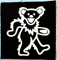 Grateful Dead- Bear cloth patch (cp167)