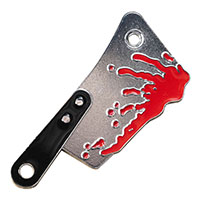 Cleaver Blood Spatter Enamel Pin by Kreepsville 666 (MP123)