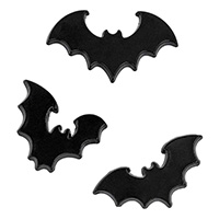 3 Flying Bats Enamel Pin Set by Kreepsville 666 (mp97)