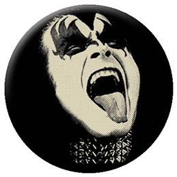 Kiss- B/W Gene pin (pinX510)