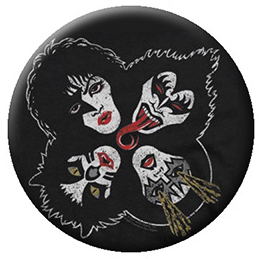 Kiss- Rock N Roll Over Faces pin (pinX517)