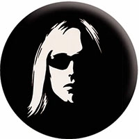 Tom Petty- Stencil Face pin (pinX24)