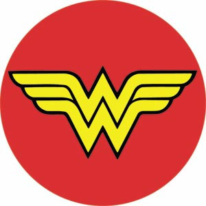 DC Comics- Wonder Woman Symbol 3" pin