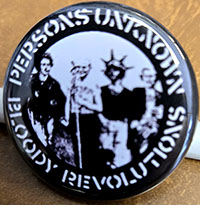 Crass- Persons Unknown Bloody Revolutions pin (pin-C331)