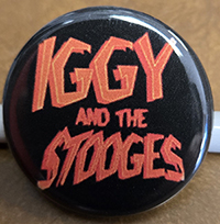 Iggy And The Stooges- Orange Logo pin (pin-C477)