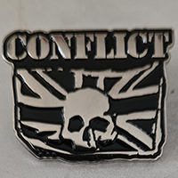 Conflict- Skull Enamel Pin (mp219)