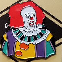 Pennywise (Gacy Painting) Enamel Pin by Graveface (mp50)