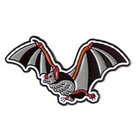Flying Bat Enamel Pin by Sourpuss (MP369)