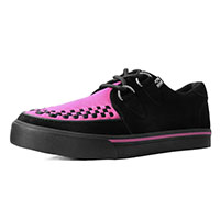 Black & Pink Suede creeper style sneaker by Tred Air UK (Sale price!)