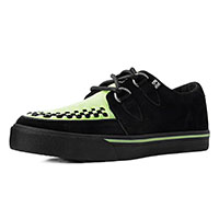 Black & Lime Green Suede creeper style sneaker by Tred Air UK (Sale price!)