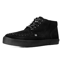 Black Suede 5 Eye Creeper Style Sneaker by Tred Air UK