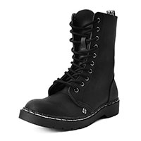 10 Eye Gibson Boot by TredAir UK- Black (Vegan) (Sale price!)