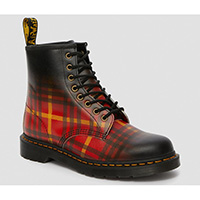 8 Eye McMarten Tartan Black Leather Boots by Dr. Martens (Sale price!)