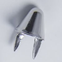 British Cone Studs- SILVER- 100 pack (13x11mm)