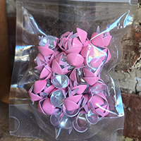 1/2" Cone Studs- PINK- 100 pack (14x6mm)