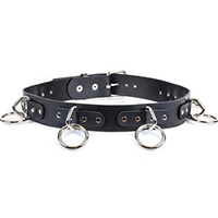 Bondage Belt (Black Leather) by Funk Plus