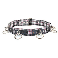 Bondage Belt in Black Plaid by Funk Plus