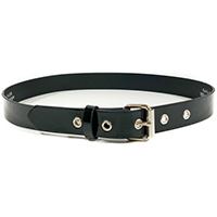 1 3/4" Plain Black VEGAN belt by Funk Plus (Vegan)