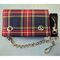 Plaid Wallet by Funk Plus- Blue Plaid