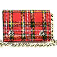 Plaid Wallet by Funk Plus- Red Plaid