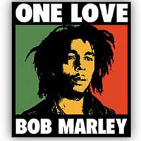 Bob Marley- One Love sticker (st1106)