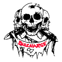 Discharge- Skulls sticker (st777)