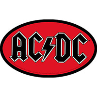 AC/DC- Oval Logo sticker (st535)