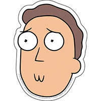 Rick & Morty- Jerry sticker (st420)