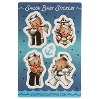 Sailor Baby Sticker Set by Sourpuss sticker - SALE (st90)