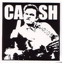 Johnny Cash- Finger sticker (st789)