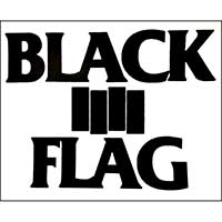 Black Flag- Bars & Logo sticker (st1070)