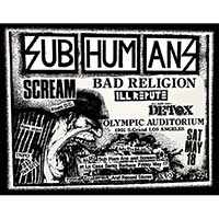 Subhumans- Flyer sticker (st981)