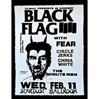 Black Flag- Fear Flyer sticker (st1056)