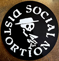 Social Distortion- Skull sticker (st945)