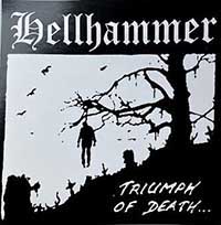 Hellhammer- Triumph Of Death sticker (st809)