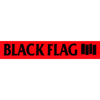 Black Flag- Logo (Red & Black) sticker (st865)