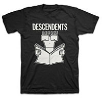 Descendents- Everything Sucks on a black shirt