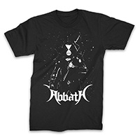 Abbath- Blizzard on a black shirt