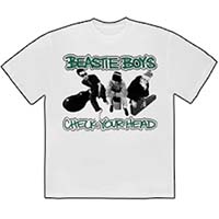 Beastie Boys- Check Your Head (Band Pic) on front, Puzzle on back on a white shirt shirt