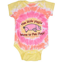 Pink Floyd- This Little Piggy Listens To Pink Floyd tie dye onesie