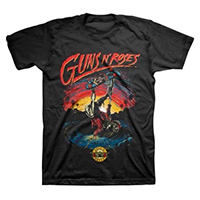 Guns N Roses- Skate on a charcoal shirt