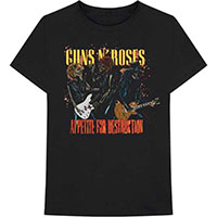 Guns N Roses- Appetite For Destruction (Skeletons Live) on a black shirt