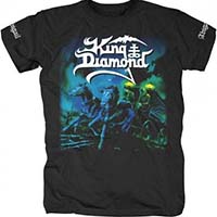 King Diamond- Abigail on front & sleeves on a black shirt