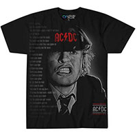 AC/DC- Angus Face (Large Print) on a black shirt