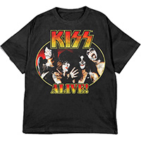 Kiss- Alive (Color Band Pic) on a black shirt