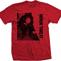 Minor Threat- Album Cover on a red shirt