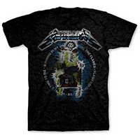 Metallica- Vintage Electric Chair on a black ringspun cotton shirt