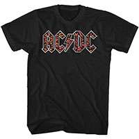 AC/DC- Leopard Logo on a black shirt