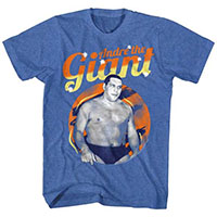 Andre The Giant- Pic on a royal heather shirt