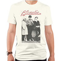 Blondie- Wallflowers on a natural ringspun cotton shirt by Goodie Two Sleeves